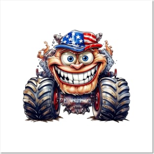 4th of July Monster Truck #2 Posters and Art